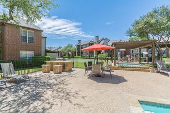 Outdoor Barbecue Grill and Picnic Area at Preston Bend, Dallas, Texas